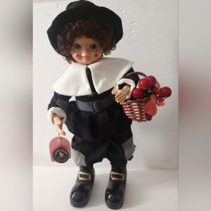 Brinn 1986 Porcelain Pilgrim Clown Doll
